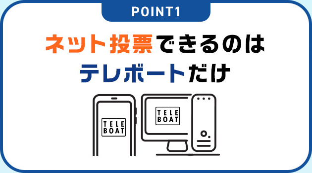 POINT1 ネット投票できるのはテレボートだけ