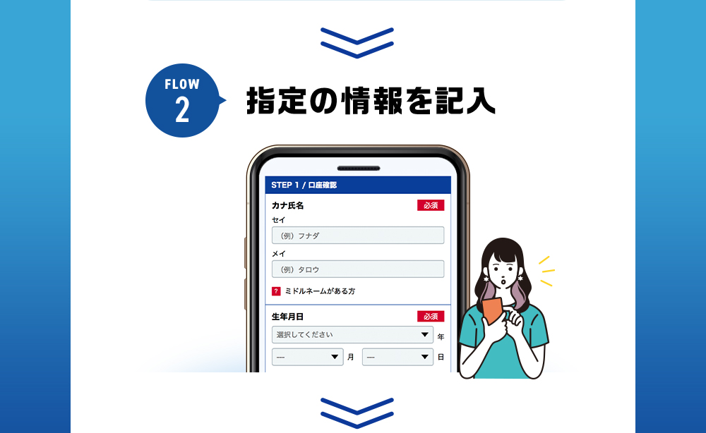 指定情報を記入
