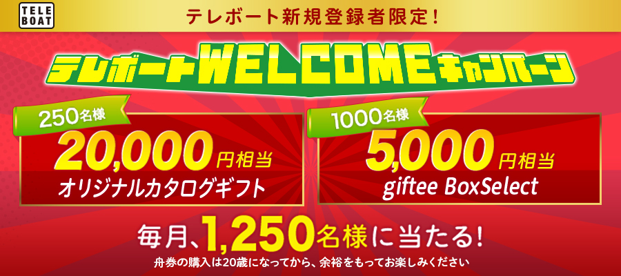 テレボートWelcomeキャンペーン