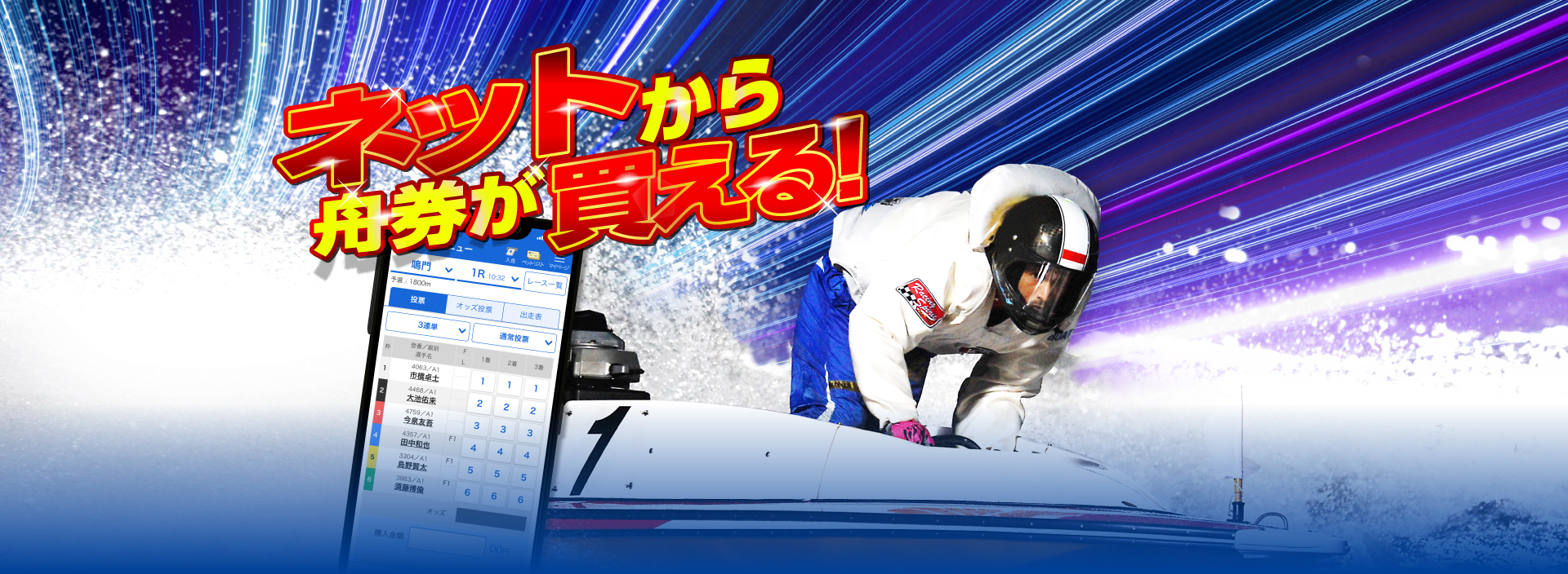 ネットから舟券が買える!