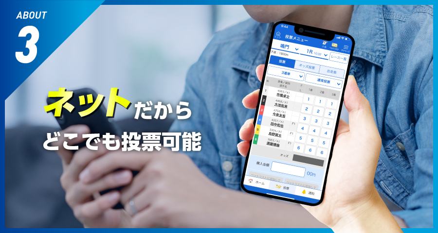ネットだからどこでも投票可能